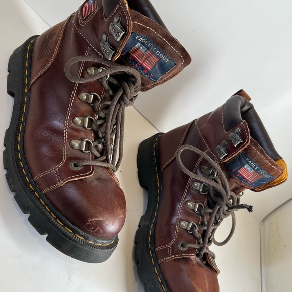 Eagle Scout mens 9 brown hiking boots… - Picture 2 of 7